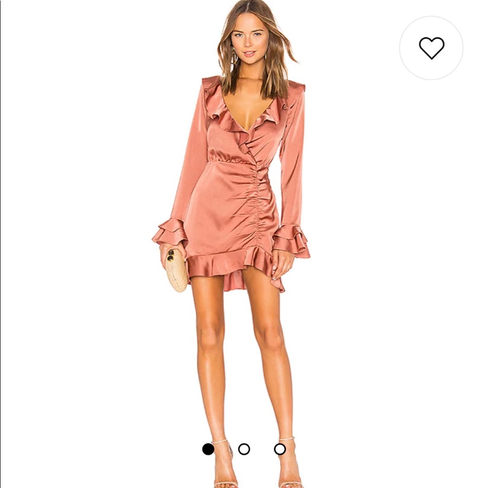MAJORELLE | Nelly Mini Dress in Terracotta Brown